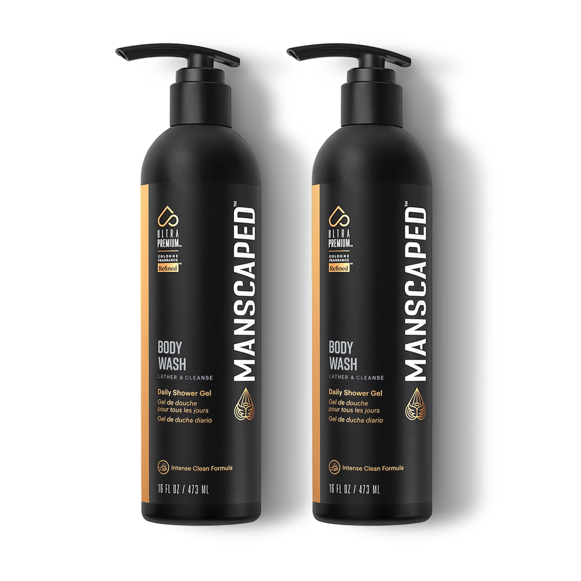 MANSCAPED® Men’s UltraPremium Refined® Body Wash, Hydrating Skin Daily Shower Gel, Refreshing and Nourishing Formula wit