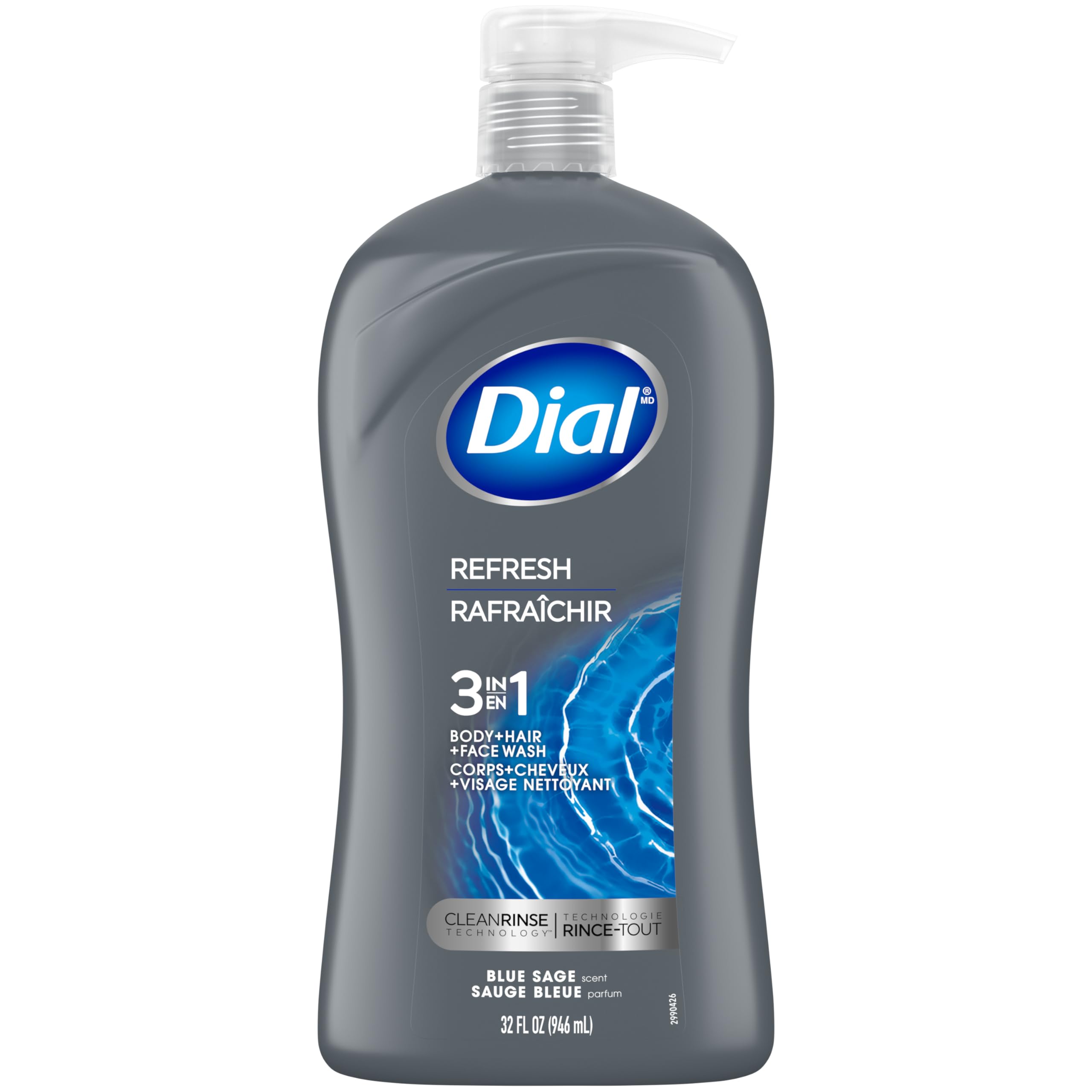 Dial Men 3in1 Body Hair and Face Wash Hydro Fresh Large Size
| Dial Men Hydro Fresh 32 Fl Oz 3in1 Body Hair and Face Wa