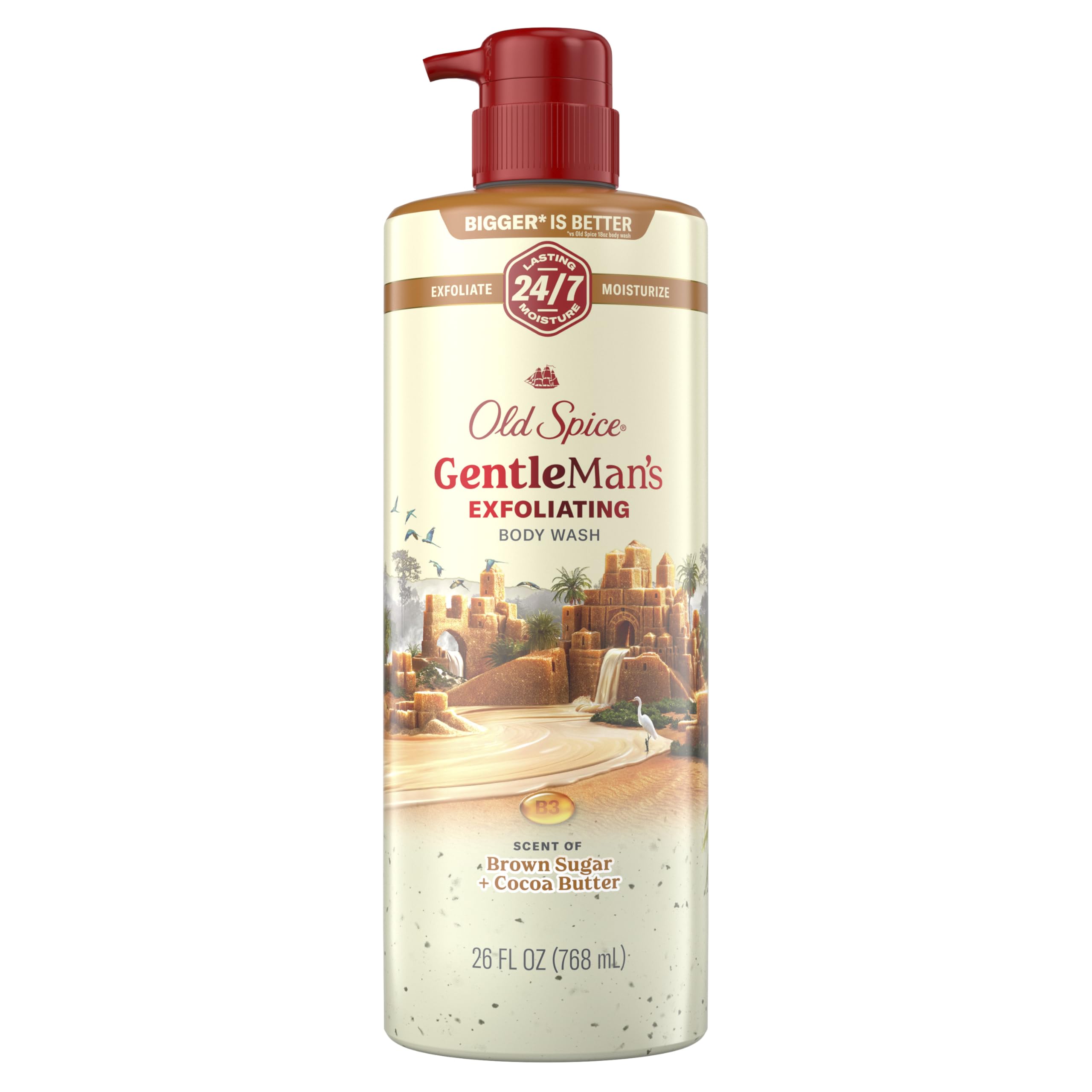 Old Spice GentleMan's Exfoliating & Moisturizing Body Wash for Men, 24/7 Freshness with Long Lasting Scent
| Old Spice